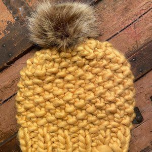 Mustard Crochet Chunky Beanie